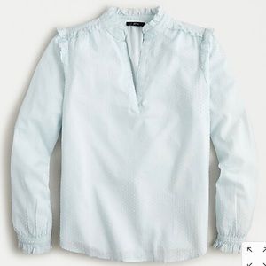 J. Crew v-neck popover in clipdot